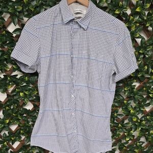 Calvin Klein Men's Blue Checkered Shirt